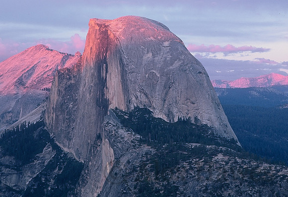Sunset over Half Dome, Yosemite National Park, California