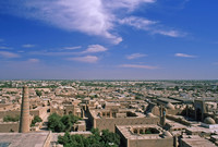 View over Khiva, Uzbekistan, from atop Islam Khodja minaret