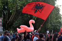July Fourth Flamingo Revolution protests, Tirana, Albania
