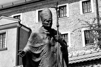 Monument of John Paul II, Wawel Castle, Krakow, Poland