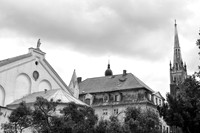 View of Orthodox and Anglican churches, Riga, Latvia