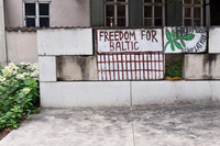 Political graffiti, Riga, Latvia