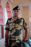 Indian soldier, Attari - Wagah Border Ceremony, India - Pakistan border