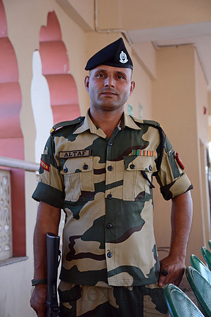 Indian soldier, Attari - Wagah Border Ceremony, India - Pakistan border