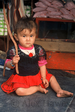 Young child in Kashgar, Xinjiang Province, western China