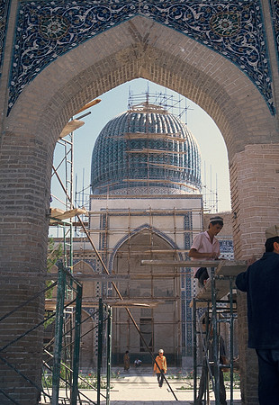 Renovation of the Registan, Samarkand, Uzbekistan