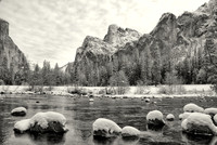 Yosemite Valley in winter, Yosemite National Park, California