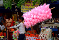 Vendors at Ganga Dussehra festival, Haridwar, Uttarakhand, India