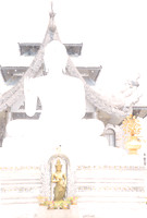 Metta Buddharam Temple overexposed, Bodh Gaya, Bihar, India
