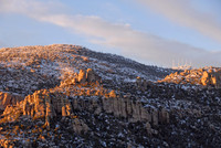 Snowfall on Catalina Mountains from Windy Point, Arizona