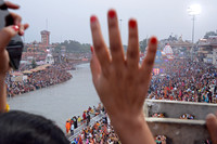 Ganga Aarti evening ceremony during Ganga Dussehra, Haridwar, Uttarakhand, India