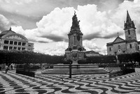 Praca São Sebastião with Teatro Amazonas opera house, Manaus, Brazil