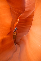 The oft-photographed Lower Antelope Canyon, Page, Arizona