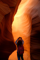 The oft-photographed Lower Antelope Canyon, Page, Arizona
