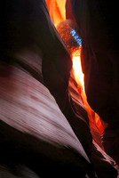 Trapped tumbleweed, Upper Antelope Canyon near Page, Arizona