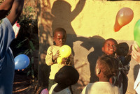 Children in village served by Peace Corps, near Kasempa, Zambia