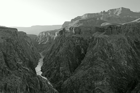 View of inner canyon, Colorado River, Grand Canyon National Park, Arizona