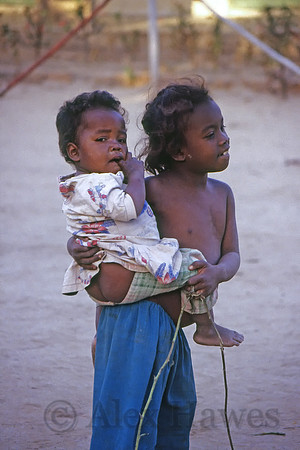 Young children, Beza Mahafaly Reserve, Madagascar