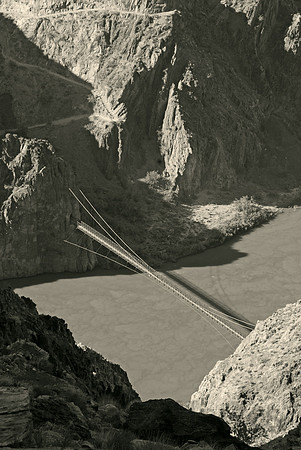 Black (Kaibab) Suspension Bridge, Colorado River, Grand Canyon