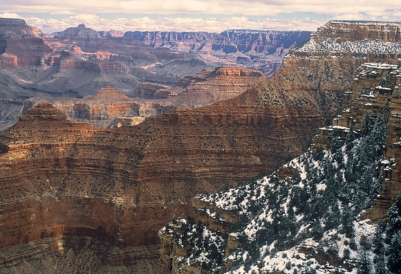South Rim of the Grand Canyon in winter