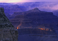 South Rim sunrise in winter, Grand Canyon National Park, Arizona