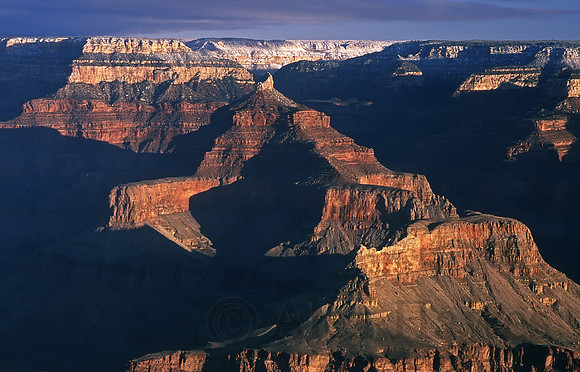 South Rim sunrise in winter, Grand Canyon National Park, Arizona