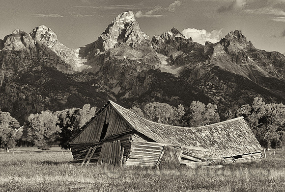 Historic barn, Antelope Flats, Grand Teton National Park, Wyoming