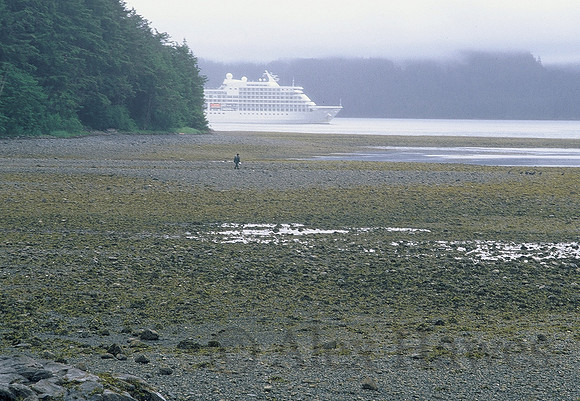 Cruise ship off Sitka, Alaska