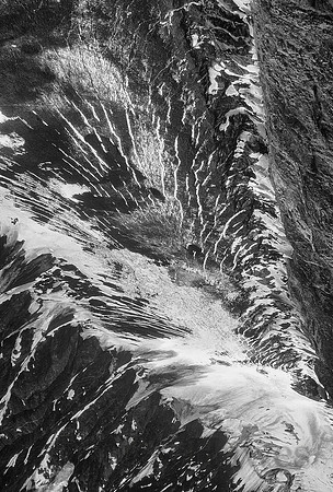 Aerial view of glaciers near Mt. McKinley, Denali National Park, Alaska
