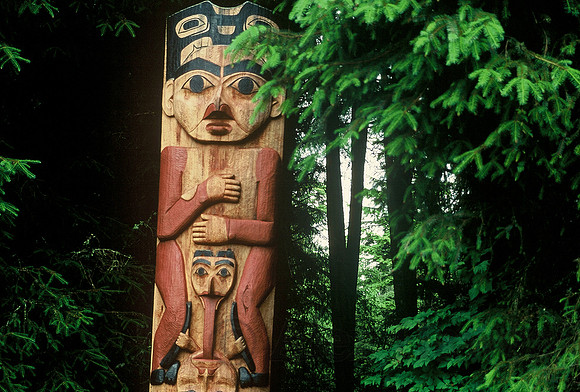Tlingit totem, Sitka, Alaska