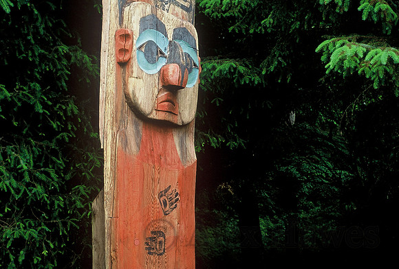 Tlingit totem, Sitka, Alaska