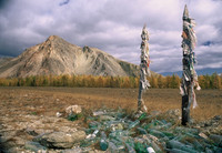 Buryat shrine near Lake Baikal, Siberia