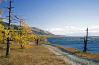 October on western shore of Lake Baikal, Siberia