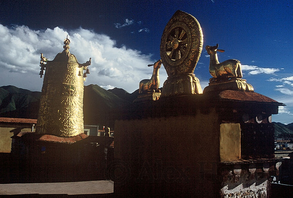 Rooftop of Jokhang Temple, Lhasa, Tibet