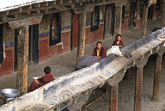 Young monks, Samye Monastery, Yarlung Valley, Tibet