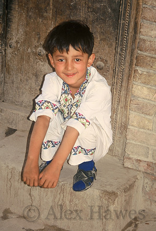 Young child in Kashgar, Xinjiang Province, western China