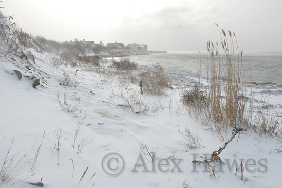 Sakonnet River in winter, Little Compton, Rhode Island