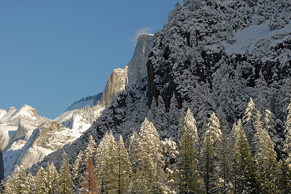 Yosemite Valley in winter, Yosemite National Park, California