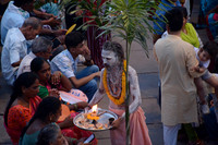 Sadhu at Ganga Aarti ceremony, Varanasi, Uttar Pradesh, India