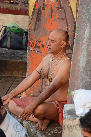 Morning aarti ceremony, Haridwar, Uttarakhand, India