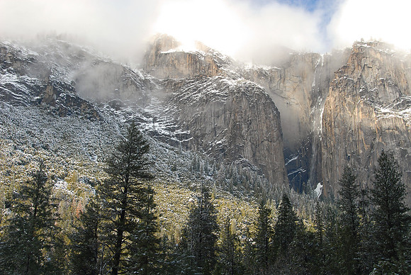 Yosemite Valley in winter, Yosemite National Park, California