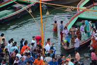 Ganga Aarti ceremony, Varanasi, Uttar Pradesh, India