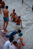 Morning aarti ceremony, Haridwar, Uttarakhand, India