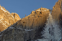Yosemite Falls in winter, Yosemite National Park, California