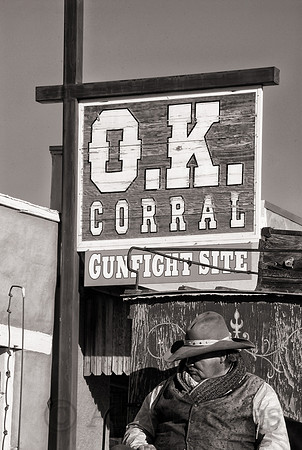 Stagecoach driver, O.K. Corral, Tombstone, Arizona